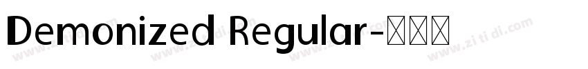 Demonized Regular字体转换